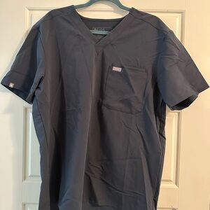 FIGS Men’s V-Neck Scrub Top & Jogger Pants Set - Navy